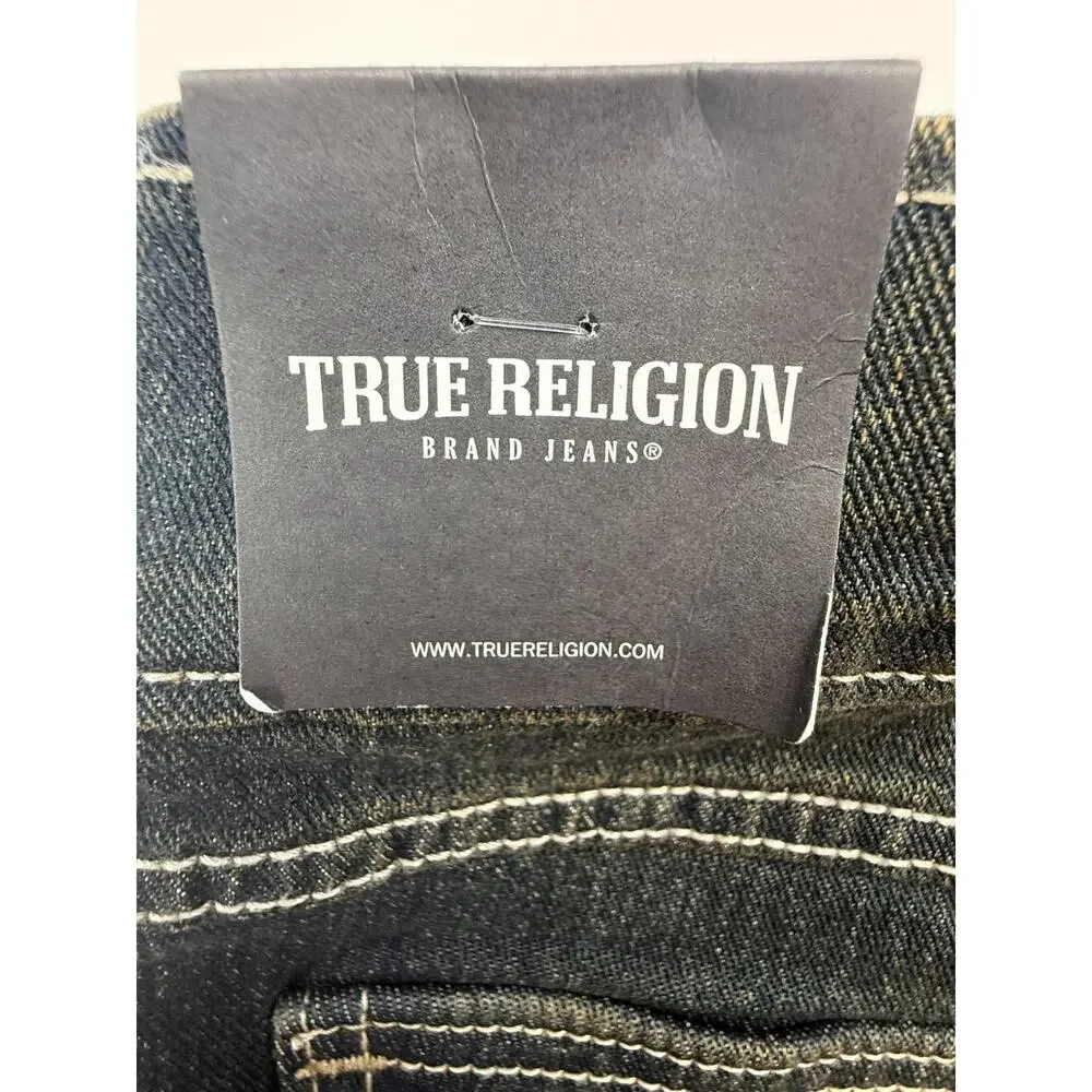 TRUE RELIGION MEN'S BLACK GENO RELAXED SLIM SZ 36 NWT